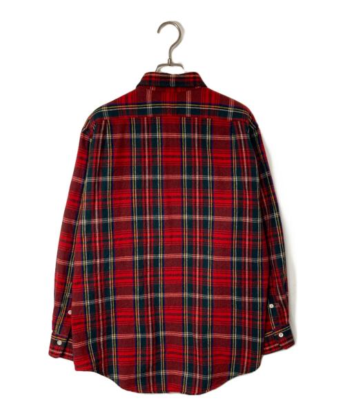 POLO RALPH LAUREN（ポロ・ラルフローレン）POLO RALPH LAUREN (ポロ・ラルフローレン) チェックウールシャツ レッド サイズ:Mの古着・服飾アイテム