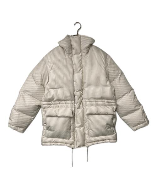 AURALEE（オーラリー）AURALEE (オーラリー) TEKLA (テクラ) STRIPE DOWN JACKET アイボリー サイズ:4の古着・服飾アイテム
