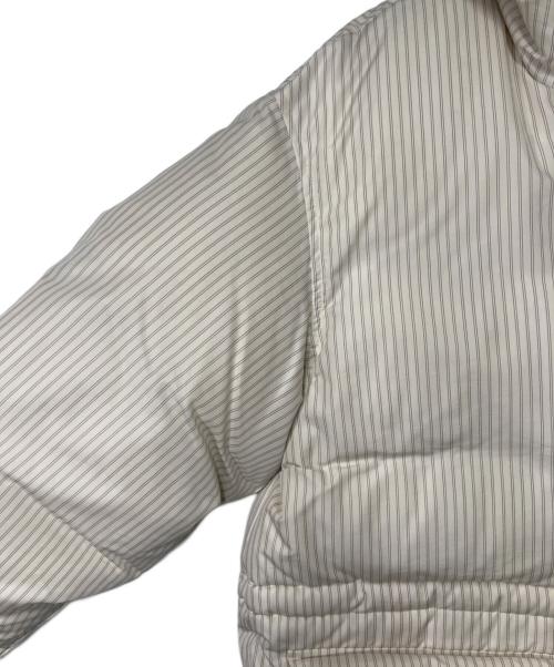AURALEE（オーラリー）AURALEE (オーラリー) TEKLA (テクラ) STRIPE DOWN JACKET アイボリー サイズ:4の古着・服飾アイテム