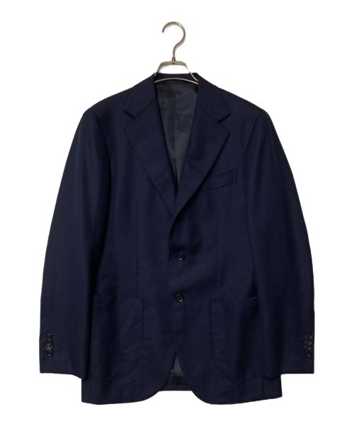 BEAMS F（ビームスエフ）BEAMS F (ビームスエフ) CANONICO ホップサック ジャケット ネイビー サイズ:44/8Ｒの古着・服飾アイテム