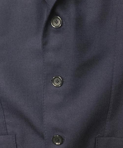 BEAMS F（ビームスエフ）BEAMS F (ビームスエフ) CANONICO ホップサック ジャケット ネイビー サイズ:44/8Ｒの古着・服飾アイテム