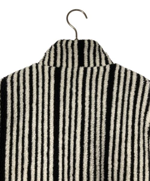 pexwear（ペックスウェアー）pexwear (ペックスウェアー) ear PAPILLONNER (イアパピヨネ) ear別注チャイナボアジャケット ブラック×ホワイト サイズ:FREEの古着・服飾アイテム