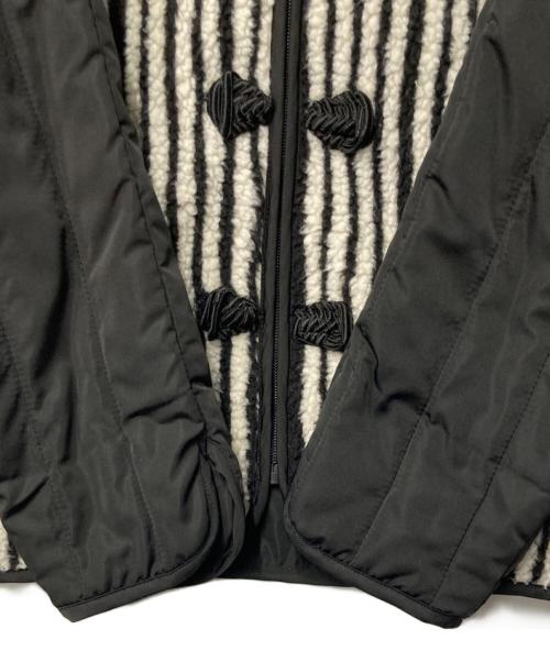 pexwear（ペックスウェアー）pexwear (ペックスウェアー) ear PAPILLONNER (イアパピヨネ) ear別注チャイナボアジャケット ブラック×ホワイト サイズ:FREEの古着・服飾アイテム