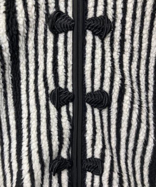 pexwear（ペックスウェアー）pexwear (ペックスウェアー) ear PAPILLONNER (イアパピヨネ) ear別注チャイナボアジャケット ブラック×ホワイト サイズ:FREEの古着・服飾アイテム