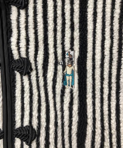 pexwear（ペックスウェアー）pexwear (ペックスウェアー) ear PAPILLONNER (イアパピヨネ) ear別注チャイナボアジャケット ブラック×ホワイト サイズ:FREEの古着・服飾アイテム