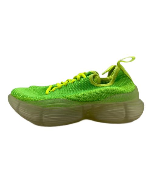 grounds（グラウンズ）grounds (グラウンズ) ローカットスニーカー グリーン×イエロー サイズ:EU42/US9.5/UK7.5/27cmの古着・服飾アイテム