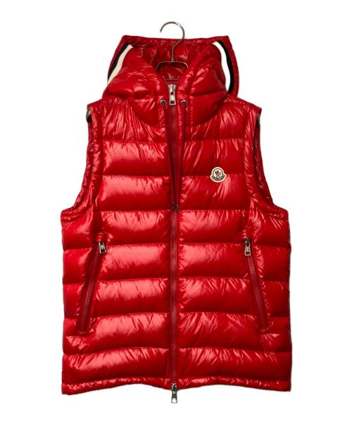 MONCLER（モンクレール）MONCLER (モンクレール) LANOUX GILET ダウンベスト レッド サイズ:1の古着・服飾アイテム