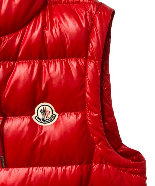 MONCLER（モンクレール）MONCLER (モンクレール) LANOUX GILET ダウンベスト レッド サイズ:1の古着・服飾アイテム