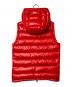 MONCLER (モンクレール) LANOUX GILET ダウンベスト レッド サイズ:1：32000円