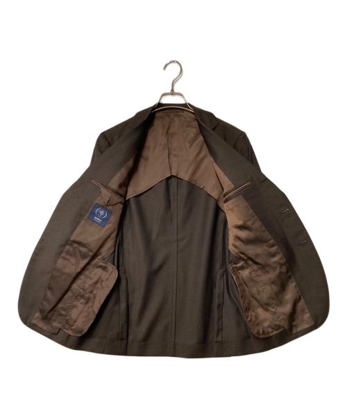 BEAMS F（ビームスエフ）BEAMS F (ビームスエフ) 段帰り3Bセットアップスーツ ブラウン サイズ:44/6Rの古着・服飾アイテム