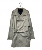 DIOR HOMMEディオール オム）の古着「ベルト付トレンチコート」｜グレー