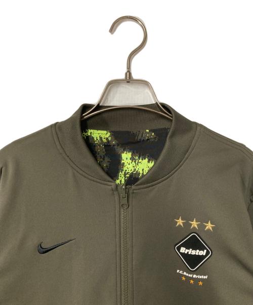 NIKE（ナイキ）NIKE (ナイキ) F.C.R.B. (エフシーレアルブリストル) リバーシブルトラックブルゾン カーキ×イエロー サイズ:Sの古着・服飾アイテム