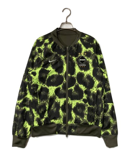 NIKE（ナイキ）NIKE (ナイキ) F.C.R.B. (エフシーレアルブリストル) リバーシブルトラックブルゾン カーキ×イエロー サイズ:Sの古着・服飾アイテム