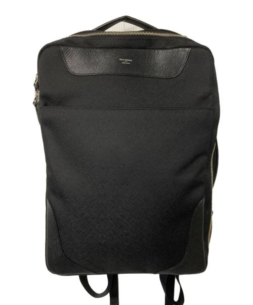 PELLE MORBIDA（ペッレモルビダ）PELLE MORBIDA (ペッレモルビダ) capitano リュック / ショルダーバッグ ブラックの古着・服飾アイテム