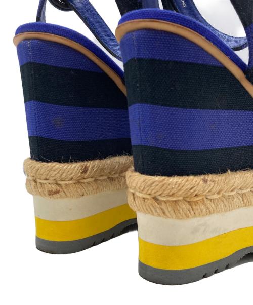 PRADA（プラダ）PRADA (プラダ) エスパドリーユ パープル×ブラック サイズ:36の古着・服飾アイテム