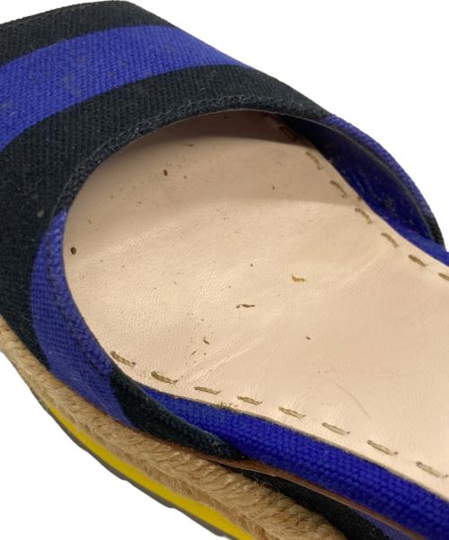 PRADA（プラダ）PRADA (プラダ) エスパドリーユ パープル×ブラック サイズ:36の古着・服飾アイテム