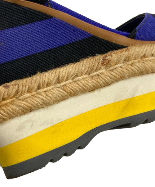 PRADA（プラダ）PRADA (プラダ) エスパドリーユ パープル×ブラック サイズ:36の古着・服飾アイテム