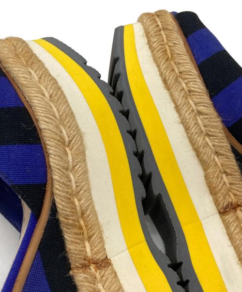 PRADA（プラダ）PRADA (プラダ) エスパドリーユ パープル×ブラック サイズ:36の古着・服飾アイテム