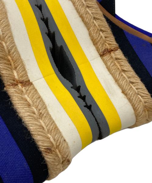 PRADA（プラダ）PRADA (プラダ) エスパドリーユ パープル×ブラック サイズ:36の古着・服飾アイテム