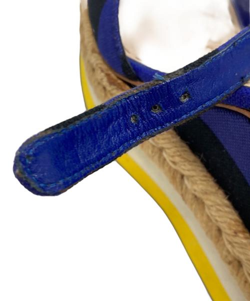 PRADA（プラダ）PRADA (プラダ) エスパドリーユ パープル×ブラック サイズ:36の古着・服飾アイテム