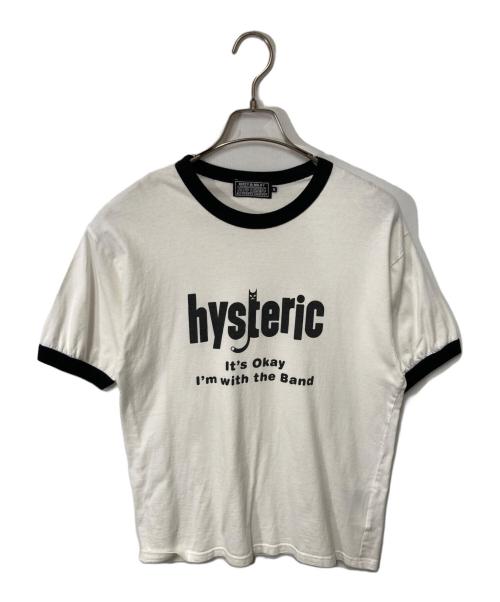 Hysteric Glamour（ヒステリックグラマー）Hysteric Glamour (ヒステリックグラマー) HYSTERICATS Tシャツ ホワイト×ブラック サイズ:Ｍの古着・服飾アイテム