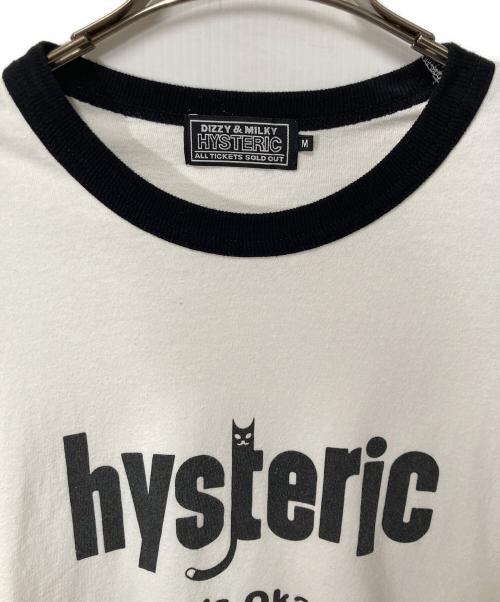 Hysteric Glamour（ヒステリックグラマー）Hysteric Glamour (ヒステリックグラマー) HYSTERICATS Tシャツ ホワイト×ブラック サイズ:Ｍの古着・服飾アイテム