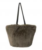 VIOLAd'OROヴィオラドーロ）の古着「ファー2WAYバッグ」｜ブラウン