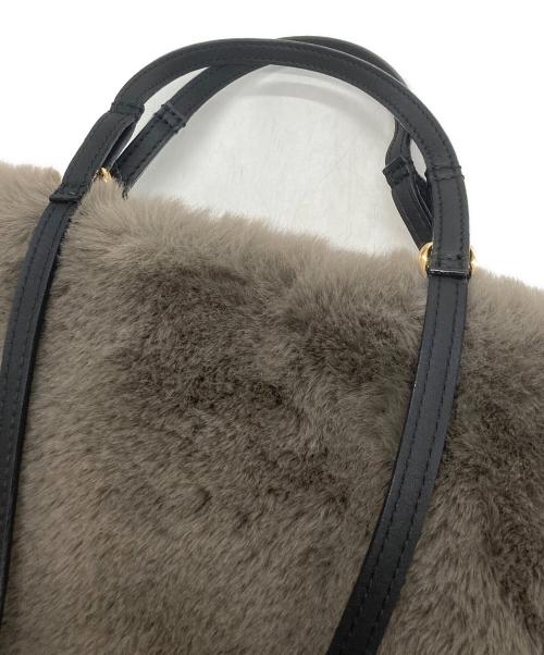 VIOLAd'ORO（ヴィオラドーロ）VIOLAd'ORO (ヴィオラドーロ) ファー2WAYバッグ ブラウンの古着・服飾アイテム