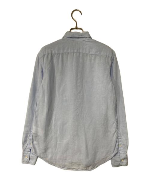 POLO RALPH LAUREN（ポロ・ラルフローレン）POLO RALPH LAUREN (ポロ・ラルフローレン) ポニー刺繍 リネンシャツ ブルー サイズ:XSの古着・服飾アイテム