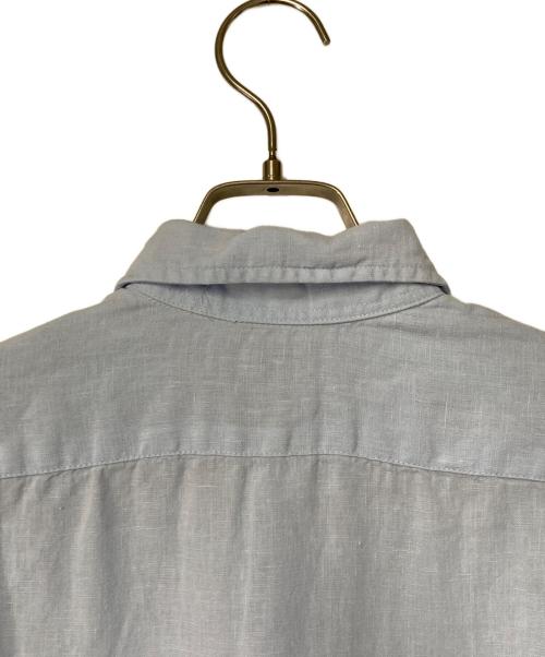 POLO RALPH LAUREN（ポロ・ラルフローレン）POLO RALPH LAUREN (ポロ・ラルフローレン) ポニー刺繍 リネンシャツ ブルー サイズ:XSの古着・服飾アイテム