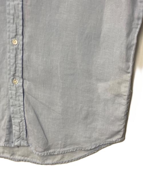 POLO RALPH LAUREN（ポロ・ラルフローレン）POLO RALPH LAUREN (ポロ・ラルフローレン) ポニー刺繍 リネンシャツ ブルー サイズ:XSの古着・服飾アイテム