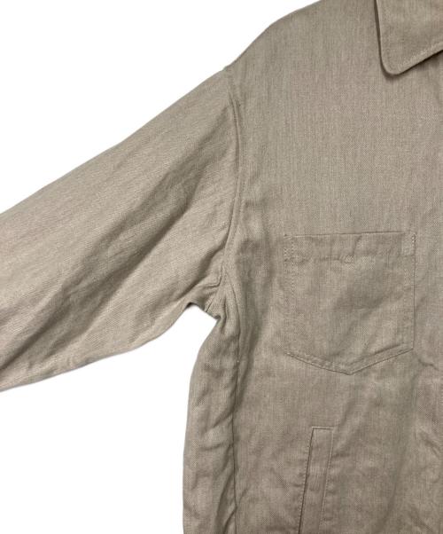 MUSE de Deuxieme Classe（ミューズ ドゥーズィエム クラス）MUSE de Deuxieme Classe (ミューズ ドゥーズィエム クラス) LINEN CHINO Gジャケット ベージュ サイズ:FREEの古着・服飾アイテム