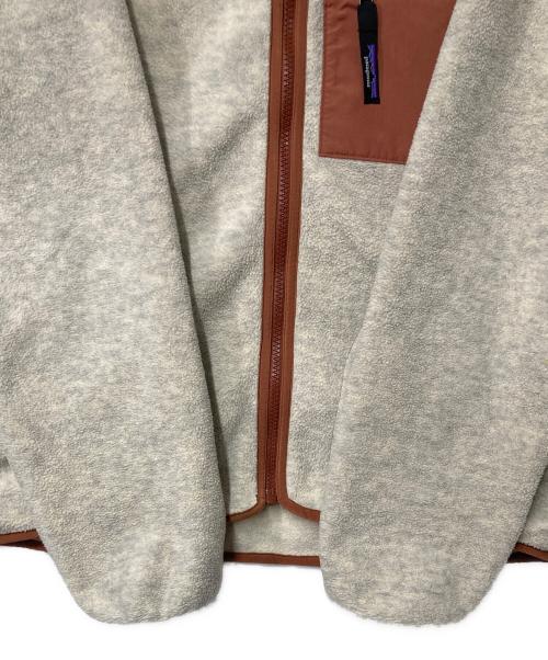 Patagonia（パタゴニア）Patagonia (パタゴニア) シンチラ・カーディガン ベージュ×ブラウン サイズ:Sの古着・服飾アイテム