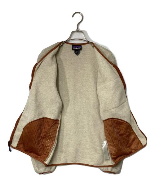 Patagonia（パタゴニア）Patagonia (パタゴニア) シンチラ・カーディガン ベージュ×ブラウン サイズ:Sの古着・服飾アイテム
