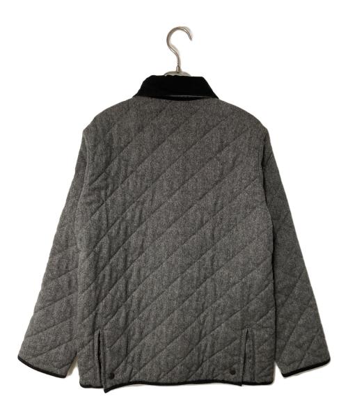 Barbour（バブアー）Barbour (バブアー) 襟コーデュロイキルティングジャケット グレー サイズ:36の古着・服飾アイテム
