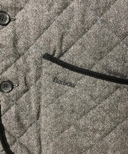 Barbour（バブアー）Barbour (バブアー) 襟コーデュロイキルティングジャケット グレー サイズ:36の古着・服飾アイテム