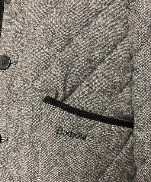 Barbour（バブアー）Barbour (バブアー) 襟コーデュロイキルティングジャケット グレー サイズ:36の古着・服飾アイテム