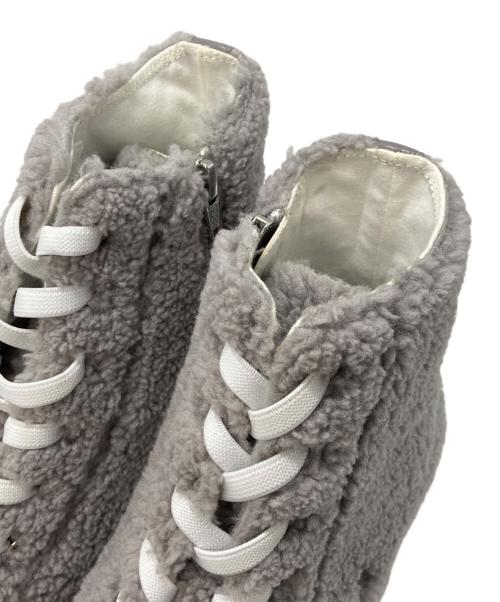 MAZELL（マゼル）MAZELL (マゼル) ボアハイカットスニーカー グレー サイズ:37の古着・服飾アイテム