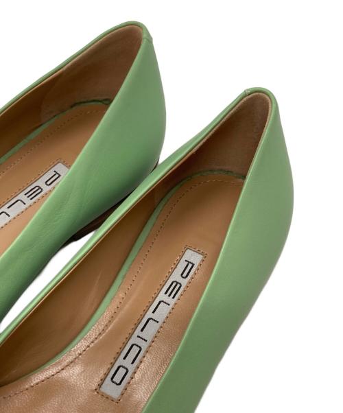 PELLICO（ペリーコ）PELLICO (ペリーコ) スクエアトゥーパンプス グリーン サイズ:36の古着・服飾アイテム