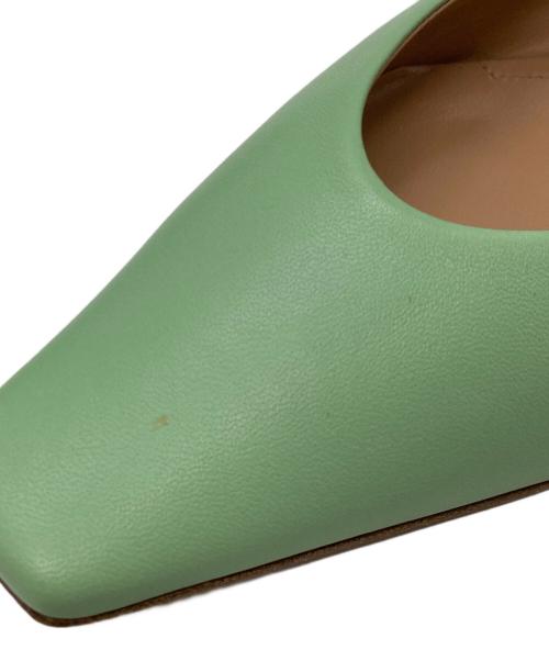 PELLICO（ペリーコ）PELLICO (ペリーコ) スクエアトゥーパンプス グリーン サイズ:36の古着・服飾アイテム