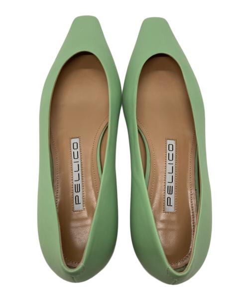 PELLICO（ペリーコ）PELLICO (ペリーコ) スクエアトゥーパンプス グリーン サイズ:36の古着・服飾アイテム