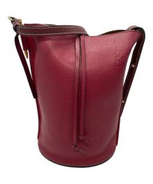LOEWE（ロエベ）の古着「GATE BUCKET ゲート バケット ショルダーバッグ」｜ピンク