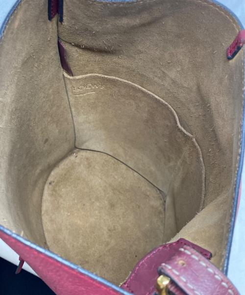 LOEWE（ロエベ）LOEWE (ロエベ) GATE BUCKET ゲート バケット ショルダーバッグ ピンクの古着・服飾アイテム