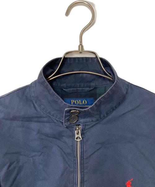 POLO RALPH LAUREN（ポロ・ラルフローレン）POLO RALPH LAUREN (ポロ・ラルフローレン) ポニー刺繍 ハリントンジャケット ネイビー サイズ:XSの古着・服飾アイテム