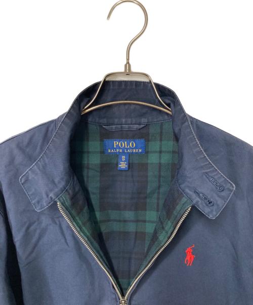 POLO RALPH LAUREN（ポロ・ラルフローレン）POLO RALPH LAUREN (ポロ・ラルフローレン) ポニー刺繍 ハリントンジャケット ネイビー サイズ:XSの古着・服飾アイテム