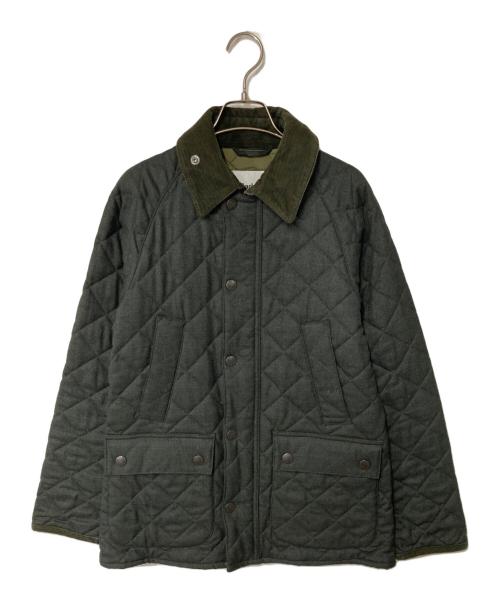 Barbour（バブアー）Barbour (バブアー) SHIPS (シップス) 別注キルティングジャケット グレー×カーキ サイズ:34の古着・服飾アイテム