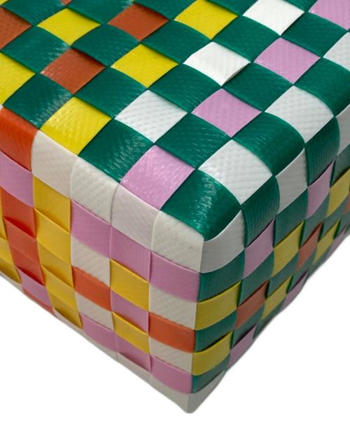 MARNI（マルニ）MARNI (マルニ) マイクロバスケットバッグ グリーン×イエローの古着・服飾アイテム