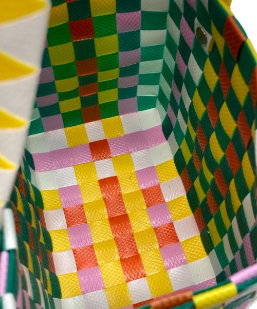 MARNI（マルニ）MARNI (マルニ) マイクロバスケットバッグ グリーン×イエローの古着・服飾アイテム