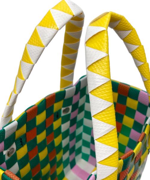 MARNI（マルニ）MARNI (マルニ) マイクロバスケットバッグ グリーン×イエローの古着・服飾アイテム