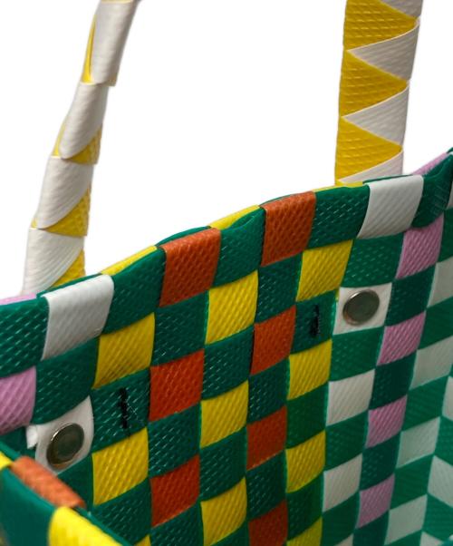 MARNI（マルニ）MARNI (マルニ) マイクロバスケットバッグ グリーン×イエローの古着・服飾アイテム